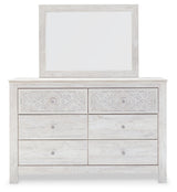 Paxberry Whitewash Queen Panel Bedroom Set with Dresser, Mirror, Chest and Nightstand (Online Special Price) - Ornate Home