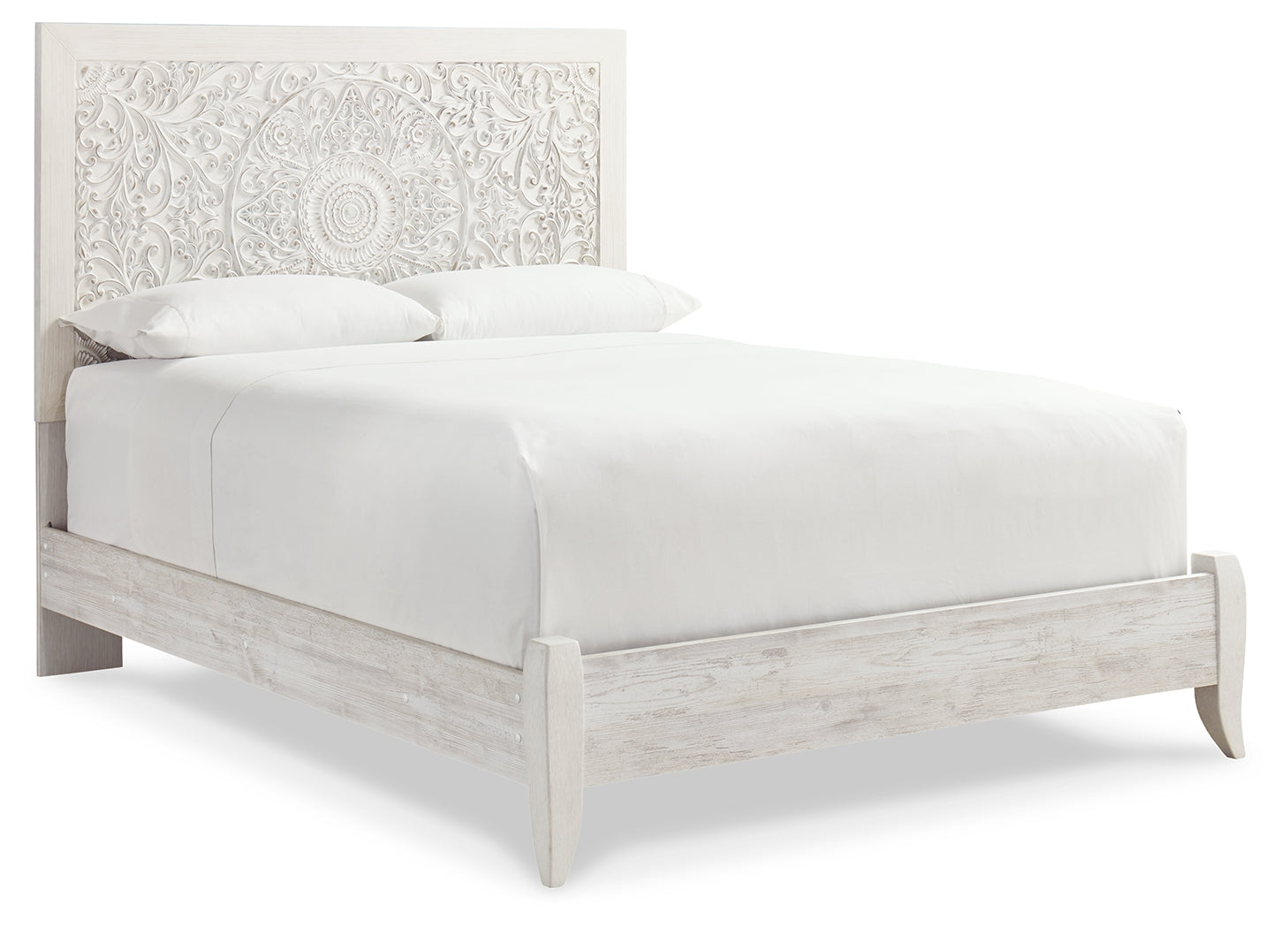 Paxberry Whitewash Queen Panel Bedroom Set with Dresser, Mirror, Chest and Nightstand (Online Special Price) - Ornate Home