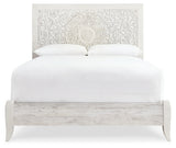 Paxberry Whitewash Queen Panel Bedroom Set with Dresser, Mirror, Chest and Nightstand - Ornate Home