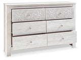 Paxberry Whitewash Queen Panel Bedroom Set with Dresser and Chest - Ornate Home