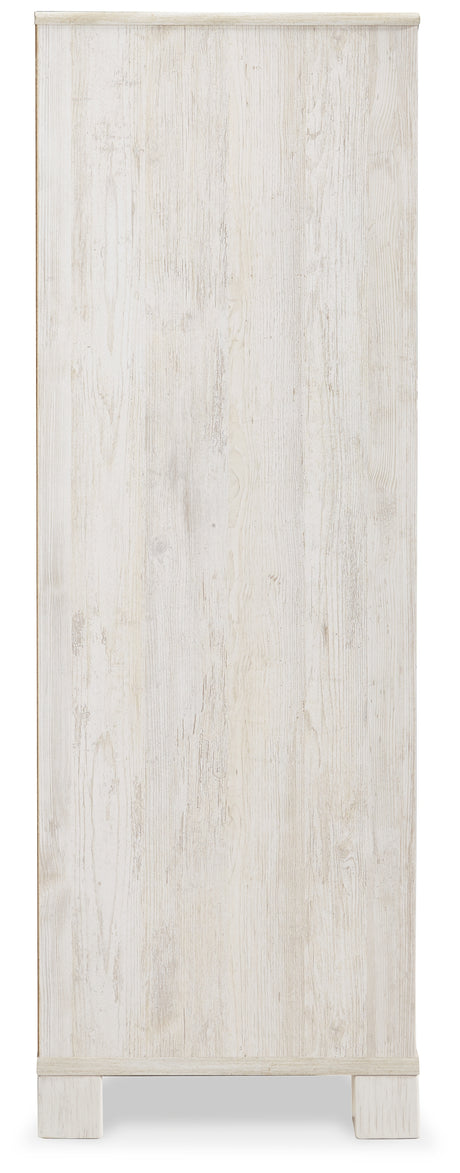 Paxberry Whitewash Queen Panel Bedroom Set with Dresser and Chest - Ornate Home