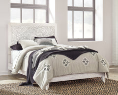 Paxberry Whitewash Queen Panel Bedroom Set with Dresser and Chest - Ornate Home