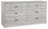 Paxberry Whitewash Six Drawer Dresser (Online Special Price) - Ornate Home