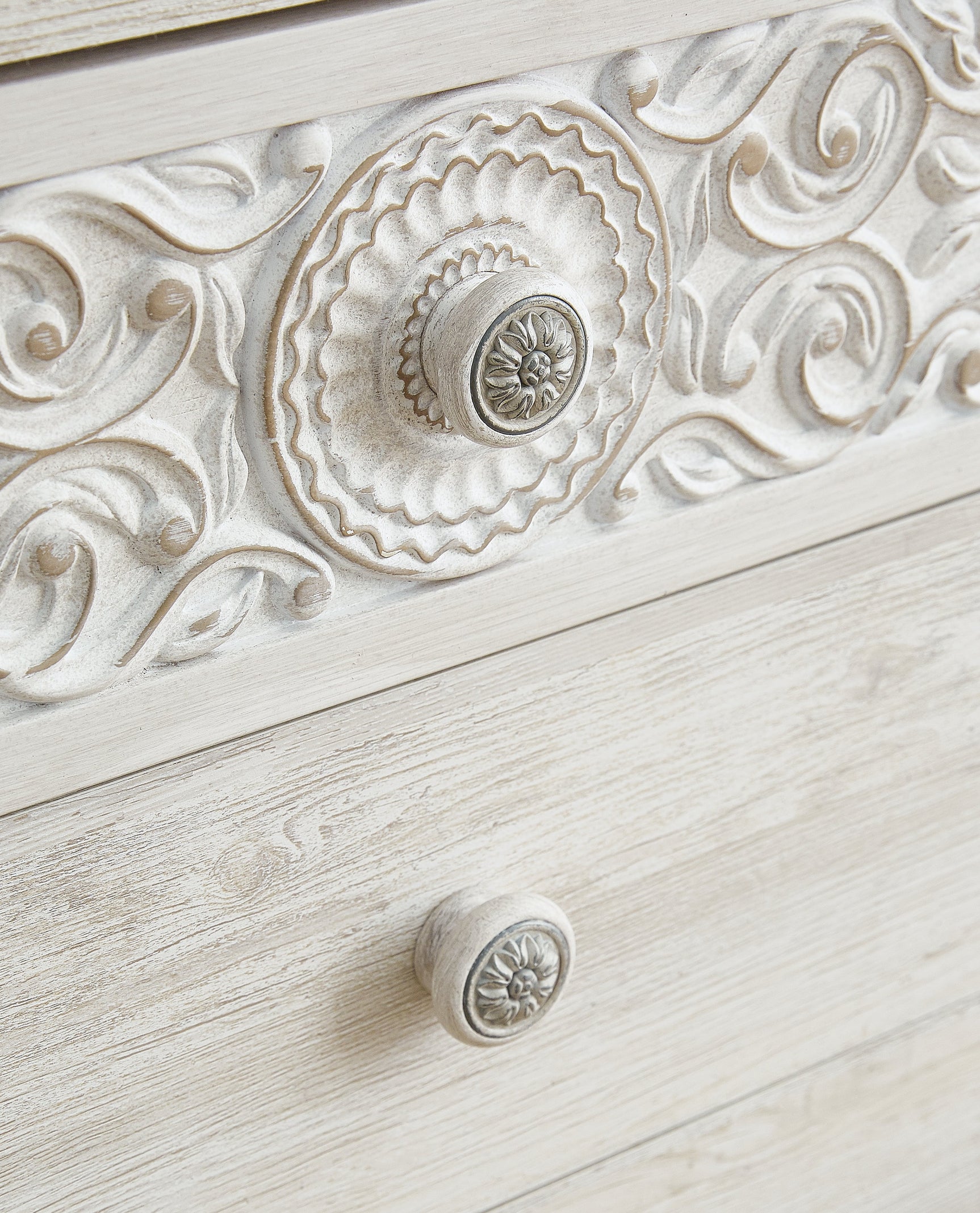 Paxberry Whitewash Six Drawer Dresser (Online Special Price) - Ornate Home