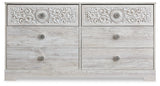 Paxberry Whitewash Six Drawer Dresser - Ornate Home