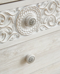 Paxberry Whitewash Six Drawer Dresser - Ornate Home