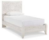 Paxberry Whitewash Twin Panel Bed (Online Special Price) - Ornate Home