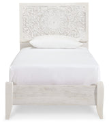 Paxberry Whitewash Twin Panel Bed (Online Special Price) - Ornate Home