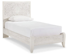 Paxberry Whitewash Twin Panel Bed - Ornate Home