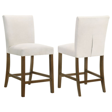 Paxton Beige/Brown Upholstered Counter Height Dining Chair (Set of 2) - Ornate Home