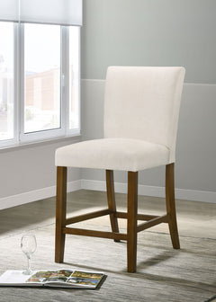 Paxton Beige/Brown Upholstered Counter Height Dining Chair (Set of 2) - Ornate Home