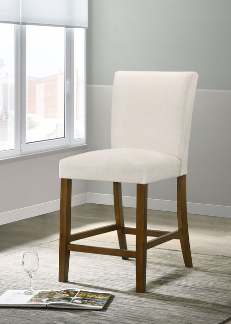 Paxton Beige/Brown Upholstered Counter Height Dining Chair (Set of 2) - Ornate Home
