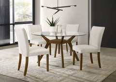 Paxton Brown / Beige Dining Set - Ornate Home