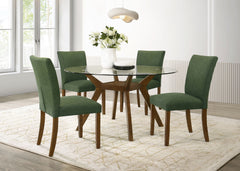 Paxton Brown / Green Dining Set - Ornate Home