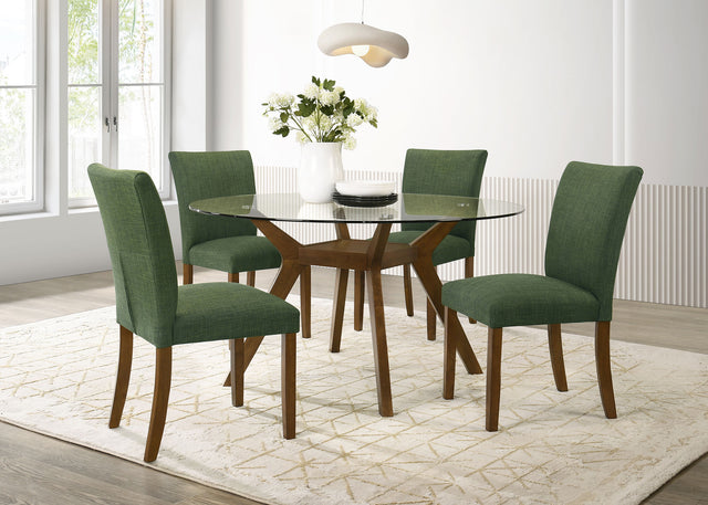 Paxton Brown / Green Dining Set - Ornate Home