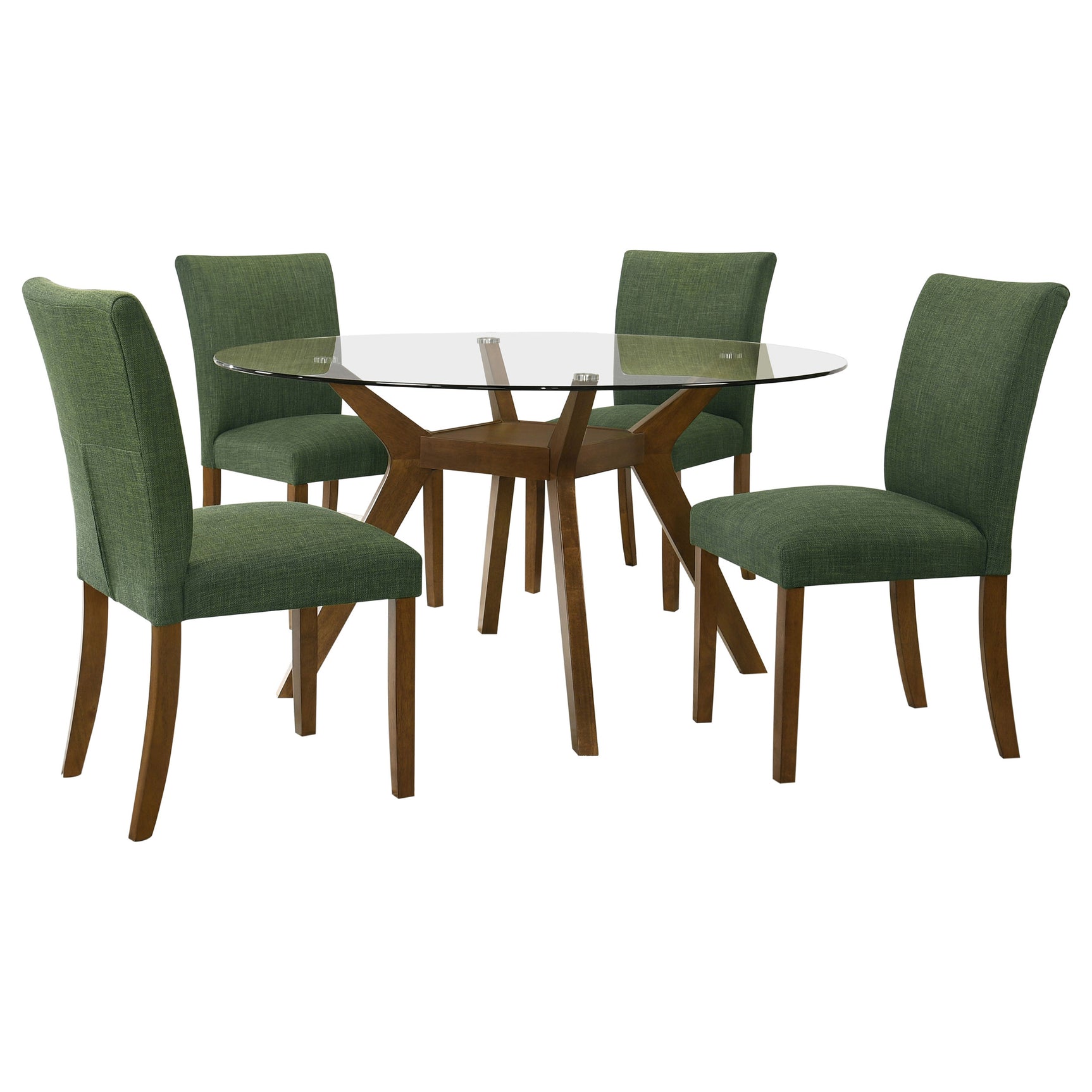 Paxton Brown / Green Dining Set - Ornate Home