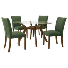 Paxton Brown / Green Dining Set - Ornate Home
