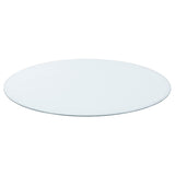 Paxton Brown/Teal Blue 5-piece Round Glass Top Counter Height Dining Set - Ornate Home