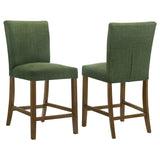 Paxton Green/Brown Upholstered Counter Height Dining Chair (Set of 2) - Ornate Home
