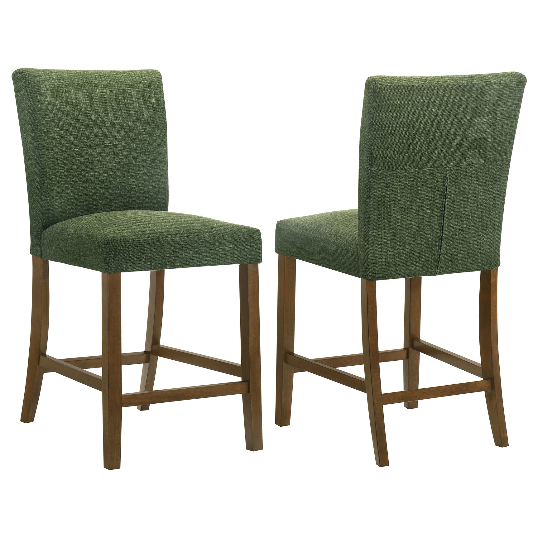 Paxton Green/Brown Upholstered Counter Height Dining Chair (Set of 2) - Ornate Home