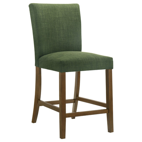 Paxton Green/Brown Upholstered Counter Height Dining Chair (Set of 2) - Ornate Home