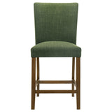 Paxton Green/Brown Upholstered Counter Height Dining Chair (Set of 2) - Ornate Home