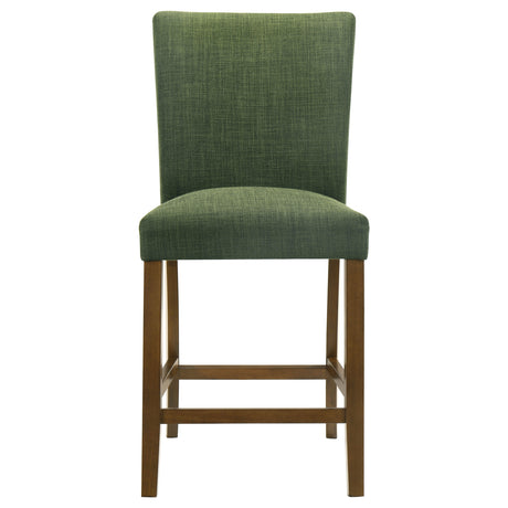 Paxton Green/Brown Upholstered Counter Height Dining Chair (Set of 2) - Ornate Home