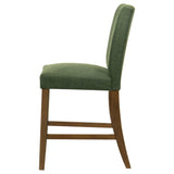 Paxton Green/Brown Upholstered Counter Height Dining Chair (Set of 2) - Ornate Home