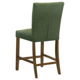 Paxton Green/Brown Upholstered Counter Height Dining Chair (Set of 2) - Ornate Home