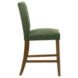 Paxton Green/Brown Upholstered Counter Height Dining Chair (Set of 2) - Ornate Home