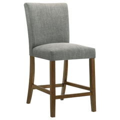 Paxton Grey/Brown Upholstered Counter Height Dining Chair (Set of 2) - Ornate Home