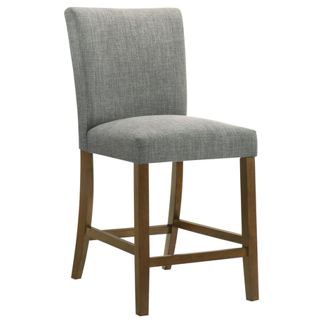 Paxton Grey/Brown Upholstered Counter Height Dining Chair (Set of 2) - Ornate Home