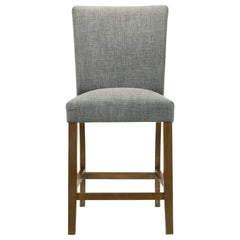 Paxton Grey/Brown Upholstered Counter Height Dining Chair (Set of 2) - Ornate Home