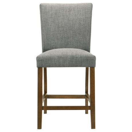 Paxton Grey/Brown Upholstered Counter Height Dining Chair (Set of 2) - Ornate Home