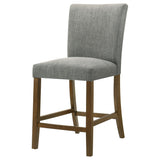 Paxton Grey/Brown Upholstered Counter Height Dining Chair (Set of 2) - Ornate Home