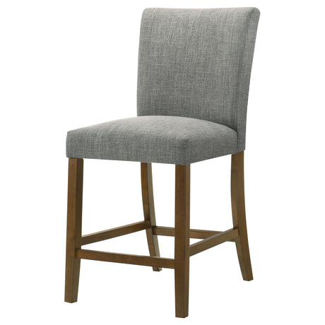 Paxton Grey/Brown Upholstered Counter Height Dining Chair (Set of 2) - Ornate Home