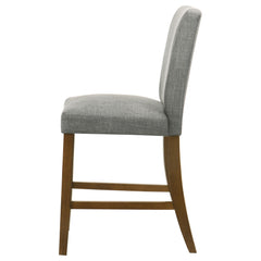 Paxton Grey/Brown Upholstered Counter Height Dining Chair (Set of 2) - Ornate Home
