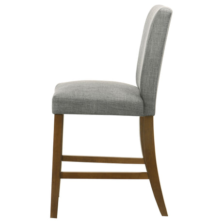 Paxton Grey/Brown Upholstered Counter Height Dining Chair (Set of 2) - Ornate Home