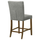 Paxton Grey/Brown Upholstered Counter Height Dining Chair (Set of 2) - Ornate Home
