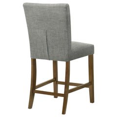 Paxton Grey/Brown Upholstered Counter Height Dining Chair (Set of 2) - Ornate Home