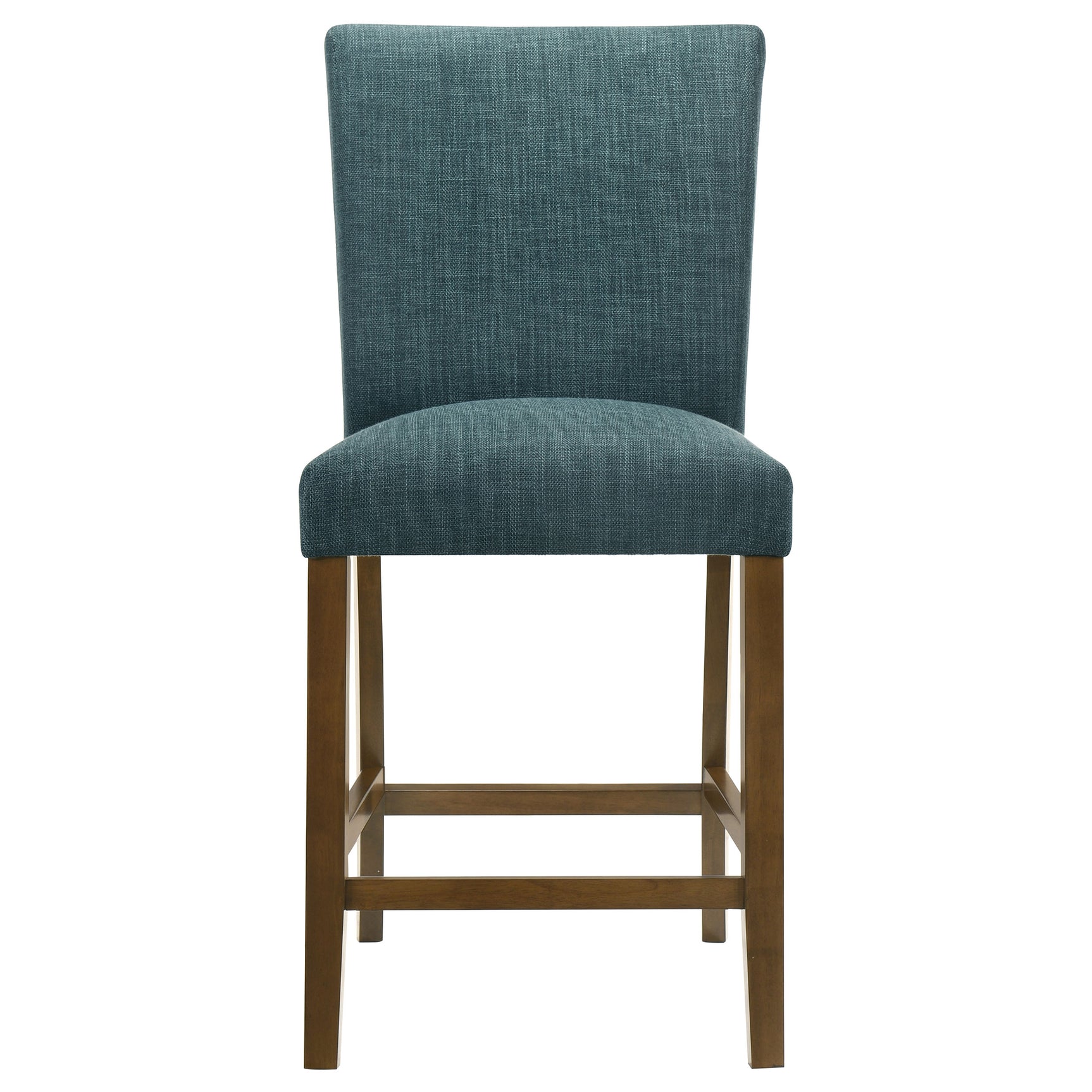 Paxton Teal Blue/Brown Upholstered Counter Height Dining Chair (Set of 2) - Ornate Home