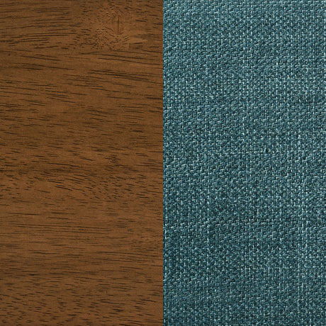 Paxton Teal Blue/Brown Upholstered Counter Height Dining Chair (Set of 2) - Ornate Home