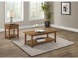 Payne Brown 2-piece Coffee and 1-drawer End Table Set - Ornate Home