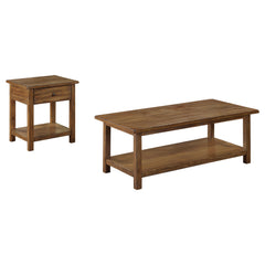 Payne Brown 2-piece Coffee and 1-drawer End Table Set - Ornate Home