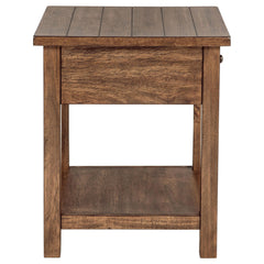 Payne Brown 2-piece Coffee and 1-drawer End Table Set - Ornate Home