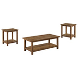 Payne Distressed Brown 3-piece Coffee and End Table Set - Ornate Home