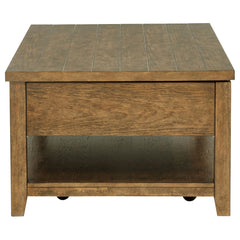 Payne Distressed Brown 48-inch Mobile Lift Top Coffee Table - Ornate Home