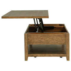 Payne Distressed Brown 48-inch Mobile Lift Top Coffee Table - Ornate Home