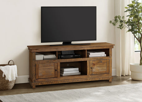 Payne Distressed Brown 60" TV Stand - Ornate Home
