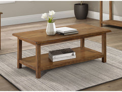 Payne Distressed Brown Coffee Table - Ornate Home
